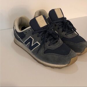 New Balance 696 Blue Suede Sneakers Women's Size 8